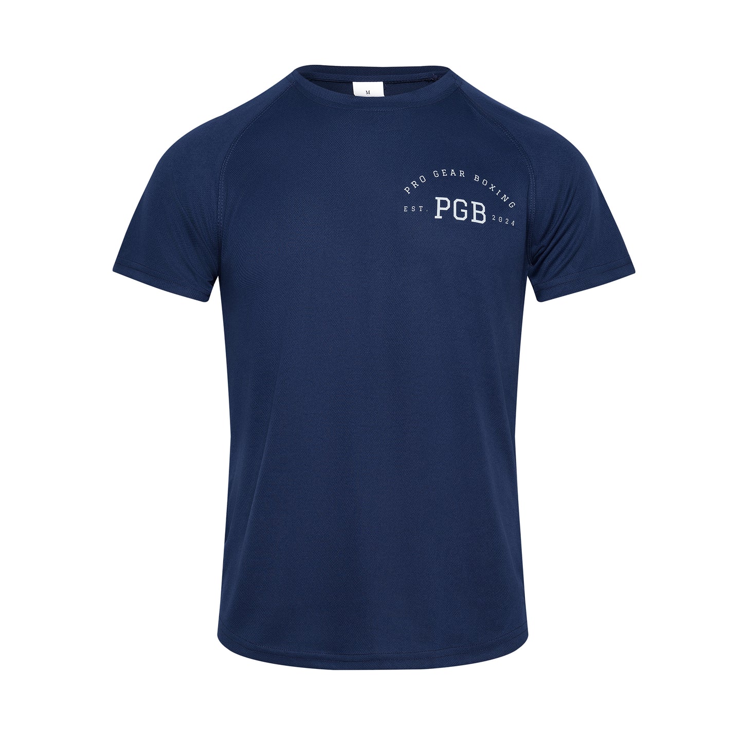 A high-quality, moisture-wicking t-shirt designed for performance, available in Small, Medium, and Large sizes.